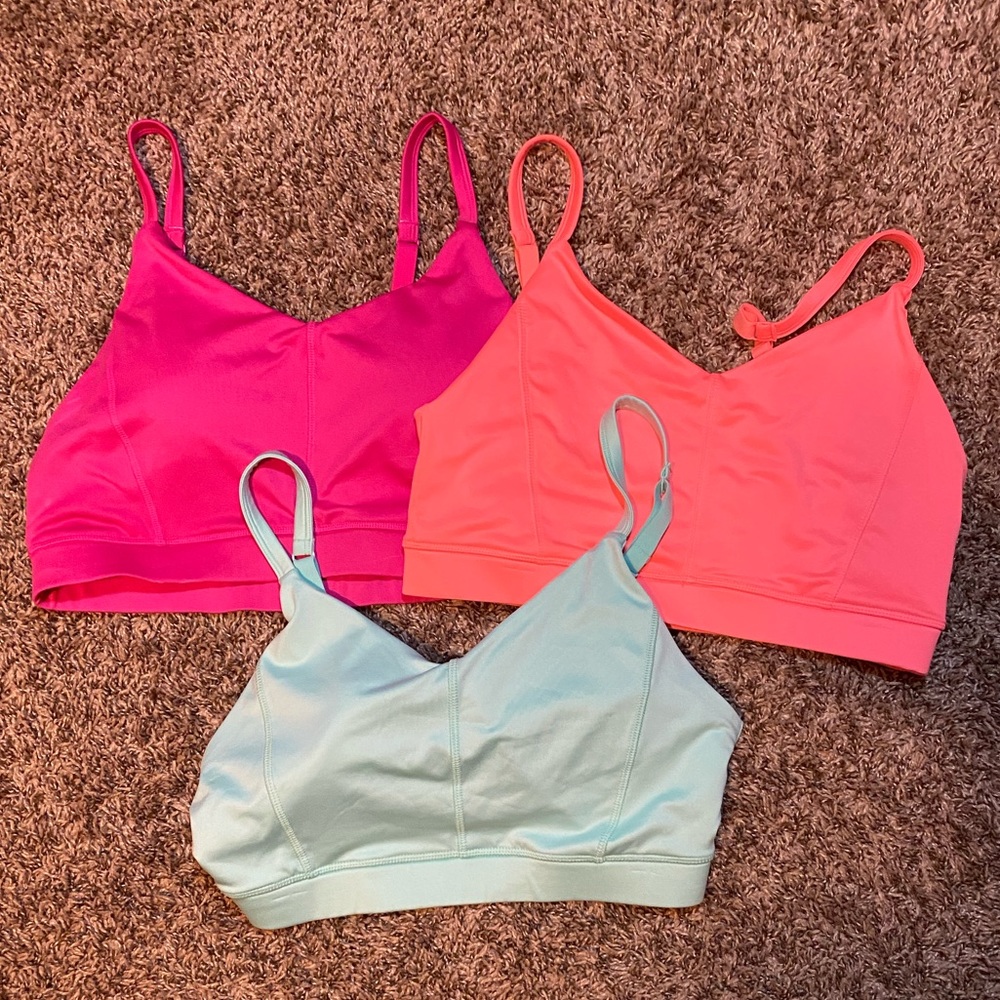 3 sports bras!